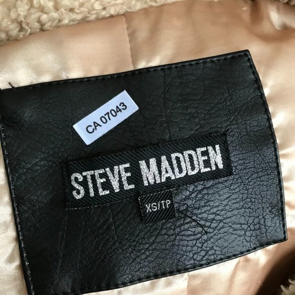 Steve Madden Teddy Sherpa Jacket (XS) - Picture 2 of 9